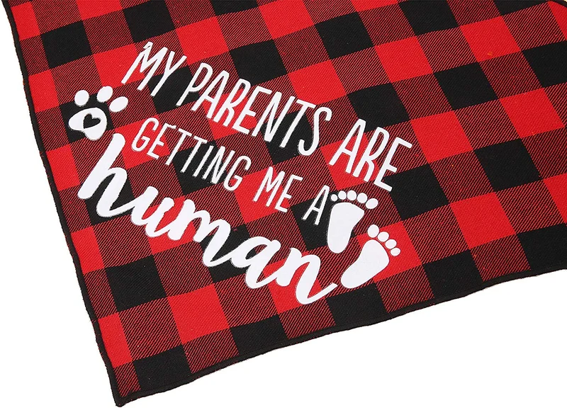JPB My Parents are Getting Me a Human2 Pack Bandana para perro con revelación de género