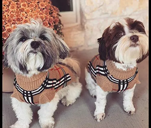 PETCEE suéter para perro, tela suave con grueso y cálido, fácil de poner y quitar, 6 tamaños