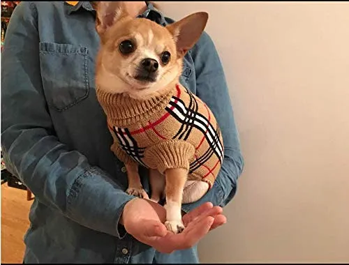 PETCEE suéter para perro, tela suave con grueso y cálido, fácil de poner y quitar, 6 tamaños