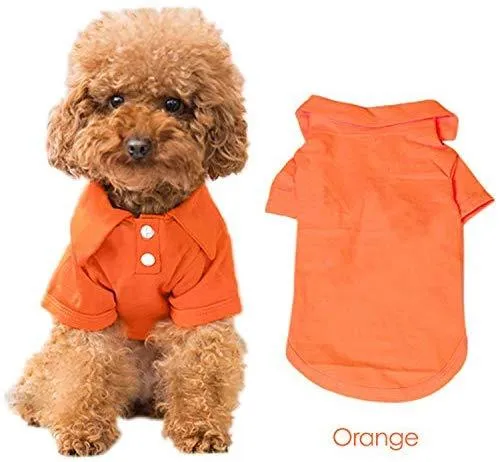 4 piezas de ropa para mascota KINGMAS, perro, cachorro, polo, ropa, abrigos, tops