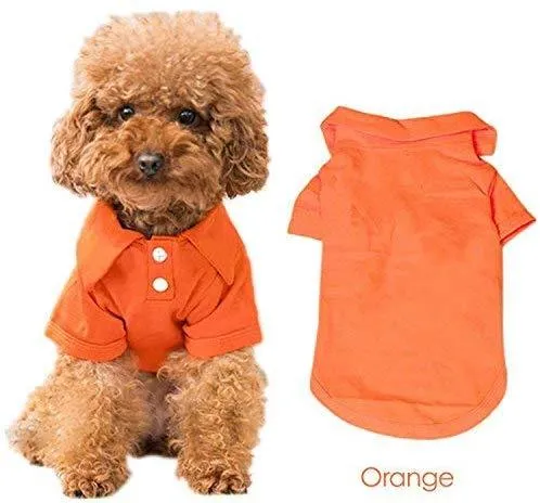 4 piezas de ropa para mascota KINGMAS, perro, cachorro, polo, ropa, abrigos, tops