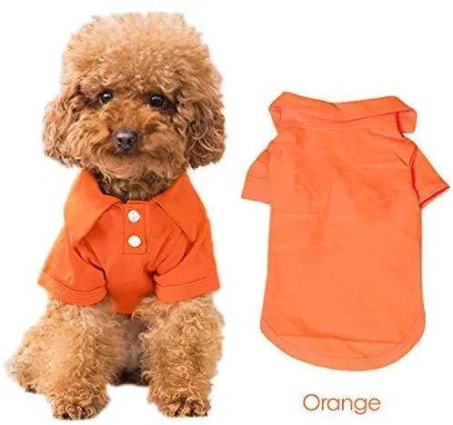 4 piezas de ropa para mascota KINGMAS, perro, cachorro, polo, ropa, abrigos, tops