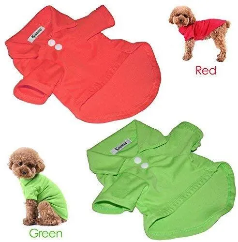 4 piezas de ropa para mascota KINGMAS, perro, cachorro, polo, ropa, abrigos, tops