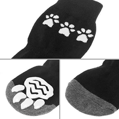 BINGPET Calcetines antideslizantes para perro, para suelos de madera dura, protectores de patas de mascotas con agarres