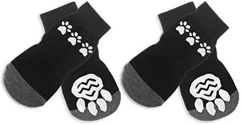 BINGPET Calcetines antideslizantes para perro, para suelos de madera dura, protectores de patas de mascotas con agarres