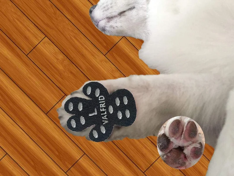 VALFRID - Almohadillas antideslizantes para patas de perro, antideslizantes, para suelos de madera dura, autoadhesivas, resistentes a perros, calcetines, calcetines, correas de repuesto