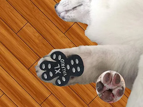 VALFRID - Almohadillas antideslizantes para patas de perro, antideslizantes, para suelos de madera dura, autoadhesivas, resistentes a perros, calcetines, calcetines, correas de repuesto