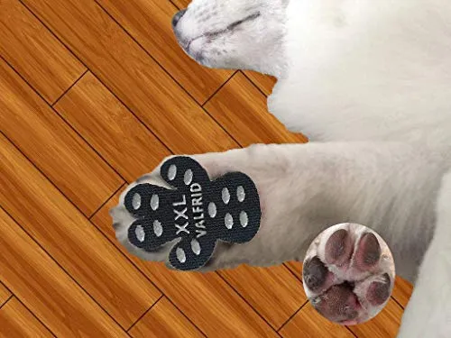 VALFRID - Almohadillas antideslizantes para patas de perro, antideslizantes, para suelos de madera dura, autoadhesivas, resistentes a perros, calcetines, calcetines, correas de repuesto