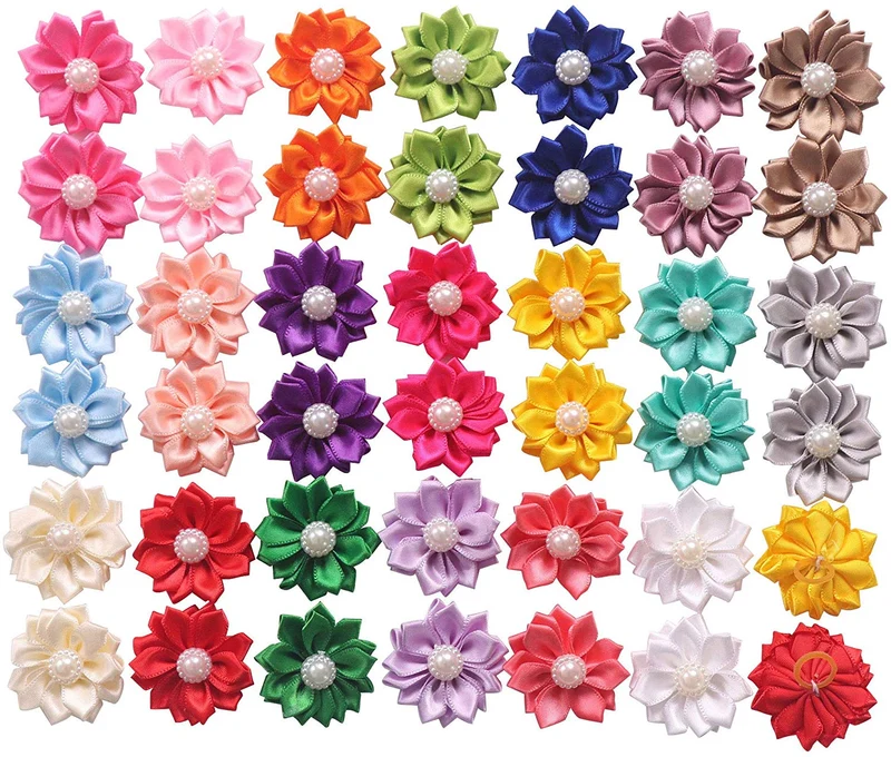 YAKA - Lazos para el pelo de perro pequeño, 40 unidades (20 pares)