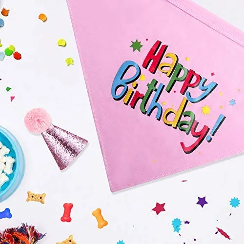 Blaoicni Dog Birthday Bandana Hat Scarf Party Supplies