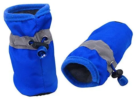 YAODHAOD Protector de pata para perros, zapatos antideslizantes para perros, estos cómodos zapatos para perros suaves son con correas reflectantes, para perros pequeños...