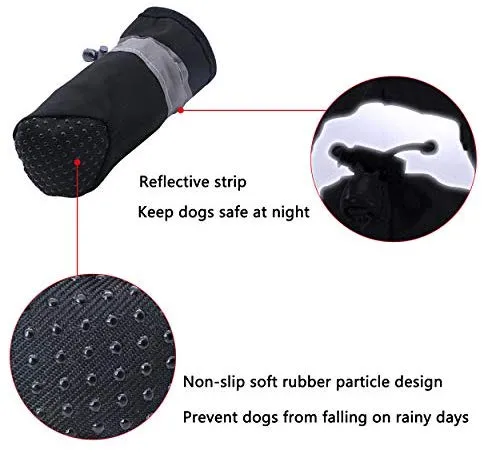 YAODHAOD Protector de pata para perros, zapatos antideslizantes para perros, estos cómodos zapatos para perros suaves son con correas reflectantes, para perros pequeños...
