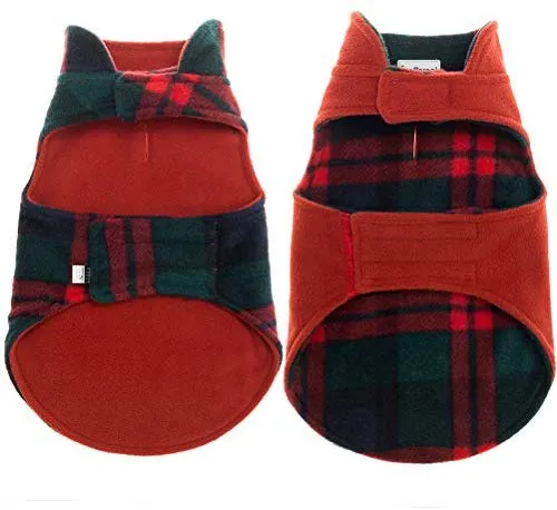SCENEREAL - Chaqueta de forro polar reversible para perro