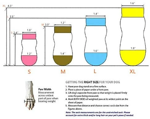 Harfkoko - Calcetines de punto antideslizante para perros y gatos con refuerzo de goma, protector de huella de perro antideslizante y protector de huella de gato para uso en interiores, apto para perros y gatos pequeños y medianos y grandes