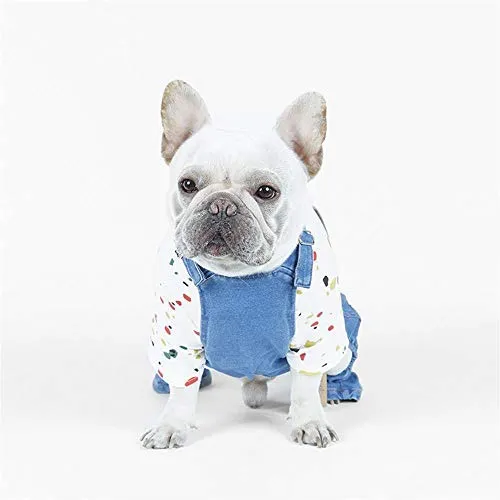 PetBoBo - Trajes de ropa para perro, pantalones de jean para mascotas, 5 tamaños opcionales