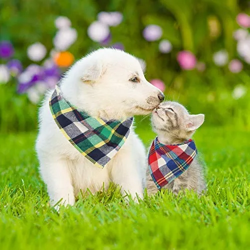 Bandanas de perro de 12 piezas, pañuelo triangular para perro, impresión reversible lavable, baberos para perro, juego de pañuelos, apto para mascotas pequeñas o medianas