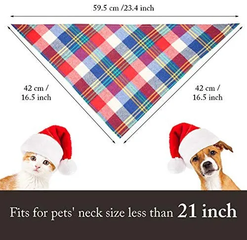Bandanas de perro de 12 piezas, pañuelo triangular para perro, impresión reversible lavable, baberos para perro, juego de pañuelos, apto para mascotas pequeñas o medianas
