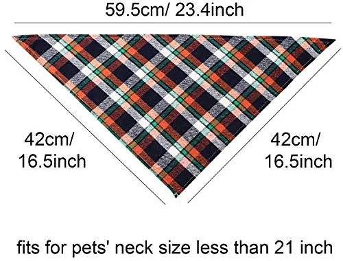 Bandanas de perro de 12 piezas, pañuelo triangular para perro, impresión reversible lavable, baberos para perro, juego de pañuelos, apto para mascotas pequeñas o medianas