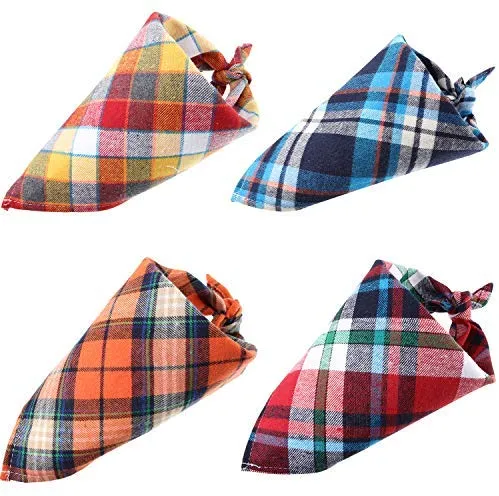 Bandanas de perro de 12 piezas, pañuelo triangular para perro, impresión reversible lavable, baberos para perro, juego de pañuelos, apto para mascotas pequeñas o medianas