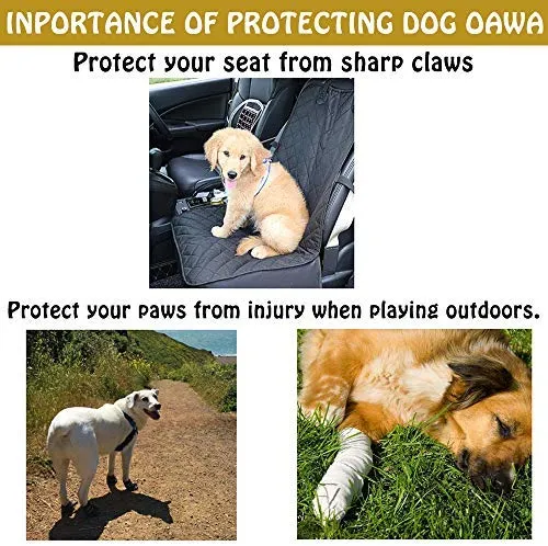 LLNstore - Botas de nieve para perro, botas de lluvia para perros medianos y grandes, con correas reflectantes ajustables, suela antideslizante, resistente al viento