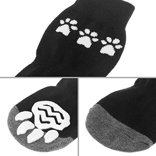BINGPET Calcetines antideslizantes para perro, para suelos de madera dura, protectores de patas de mascotas con agarres