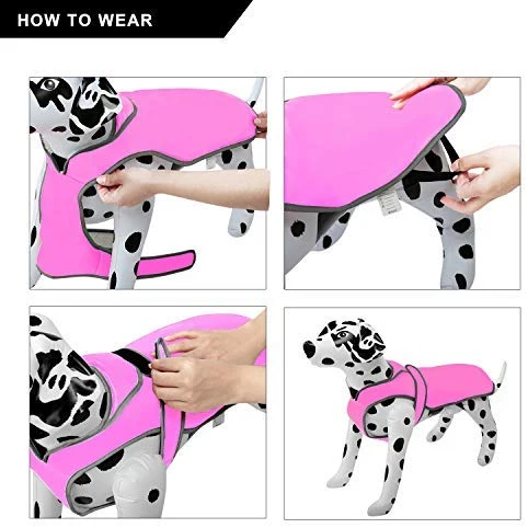 MIGOHI - Chaleco reflectante impermeable y resistente al viento para perro, para clima frío, abrigo cálido para perro, chaleco de invierno para perros pequeños, medianos y grandes