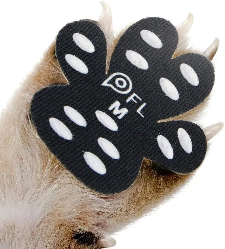 Protectores antideslizantes para patas de perro, 24 unidades, autoadhesivos, desechables, para uso en interiores