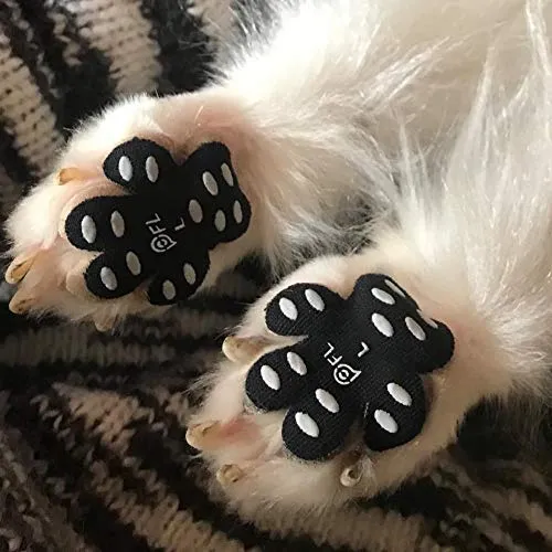 Protectores antideslizantes para patas de perro, 24 unidades, autoadhesivos, desechables, para uso en interiores