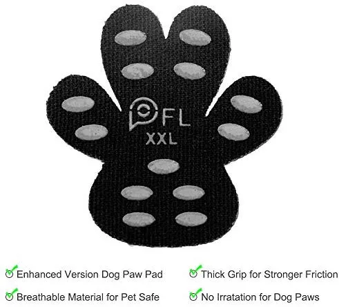 Protectores antideslizantes para patas de perro, 24 unidades, autoadhesivos, desechables, para uso en interiores