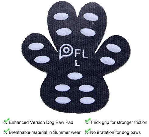 Protectores antideslizantes para patas de perro, 24 unidades, autoadhesivos, desechables, para uso en interiores