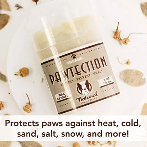 Natural Dog Company - PawTection - Almohadillas protectoras para patas de perro, perfectas para asfalto caliente, sal, nieve, orgánicas, veganas