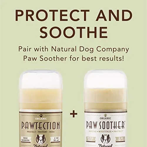 Natural Dog Company - PawTection - Almohadillas protectoras para patas de perro, perfectas para asfalto caliente, sal, nieve, orgánicas, veganas