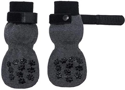 PAWCHIE Calcetines para perro para suelo de madera dura con correa interior antideslizante protector de pata para control de tracción