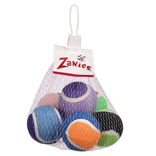 Zanies Mini pelotas de tenis para perros, 6 paquetes