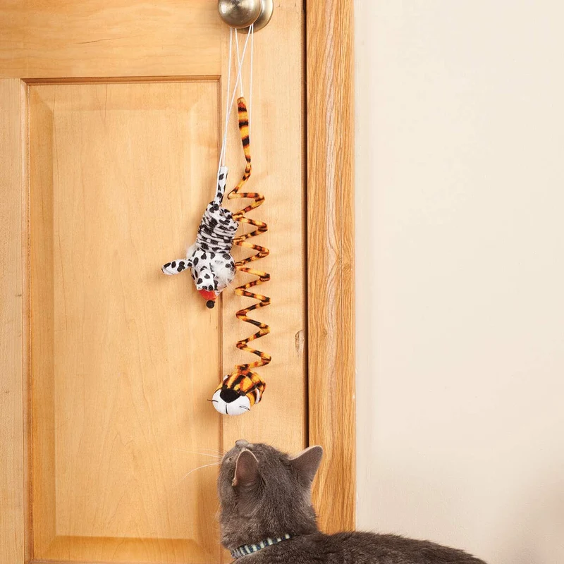 Fox Valley Traders - Juego de 2 juguetes colgantes para gatos
