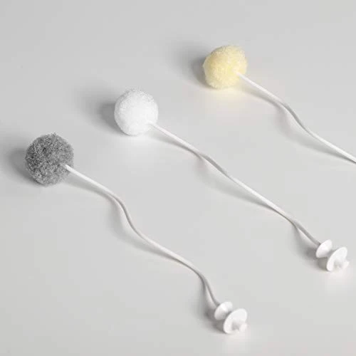 pidan - Pelota electrónica para gato, juguete de pluma, bola de juguete con ruedas, un buen compañero de juego de gato