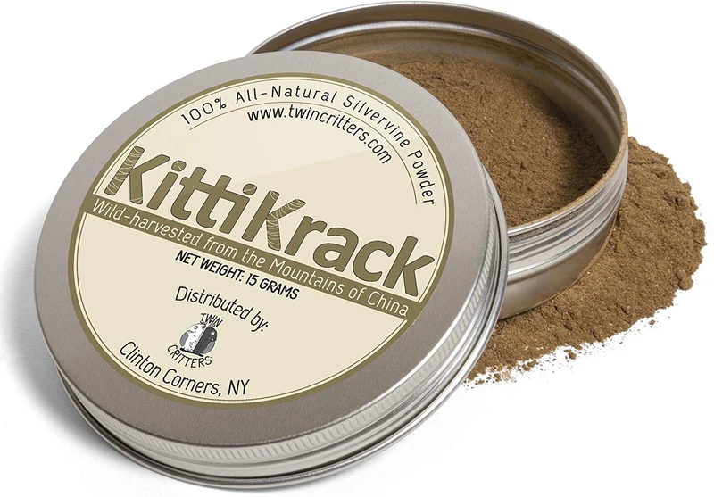 individual Critters kittishroom rellenables Catnip silvervine Juguete – 3 Pack – Orgánico Plata Vine Catnip incluidos