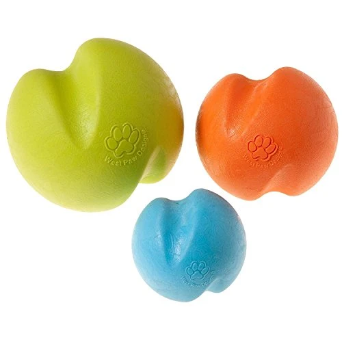West Paw, Juguete en forma de balón para perro, masticable y resistente, diseño Jive Zogoflex