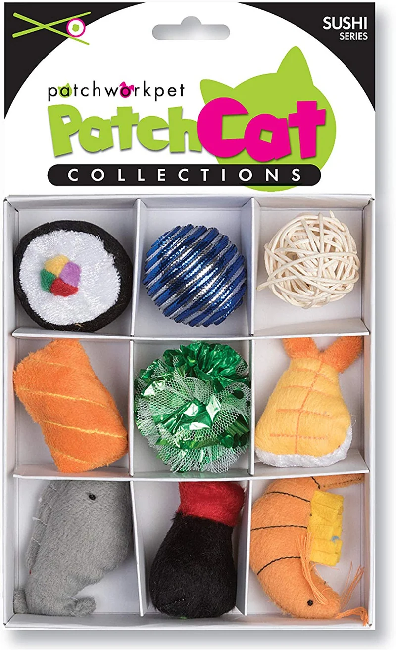 Patchwork Pet patchcat Caja de sushi, 7"