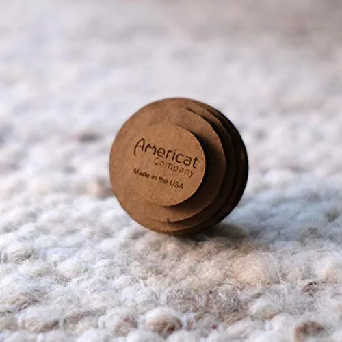 Americat Company Set de 3 Juguetes de pelota de gato en Estados Unidos - Ejercicio, Caza, Chase, Fetch, Bat - Pelotas de oblea para juegos independientes e interactivos