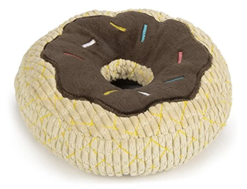 TrustyPup Donuts and Beer Durable Plush Dog Toys with Squeakers
