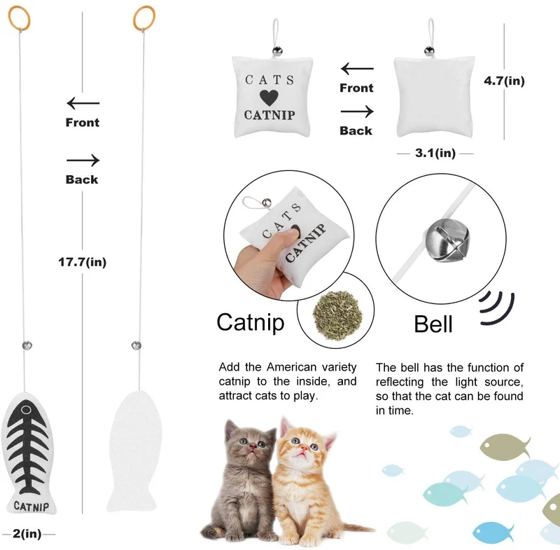 Gato Juguetes juguetes interactivos, 20 piezas Set de regalo para gatos