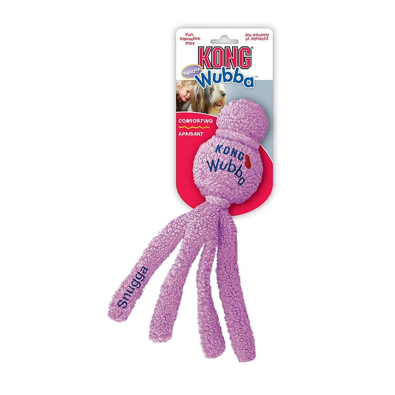 KONG Wubba Snugga Juguete de perro, colores varían