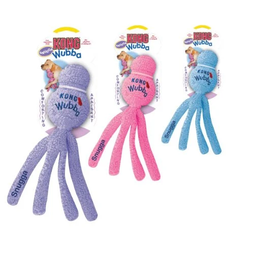 KONG Wubba Snugga Juguete de perro, colores varían