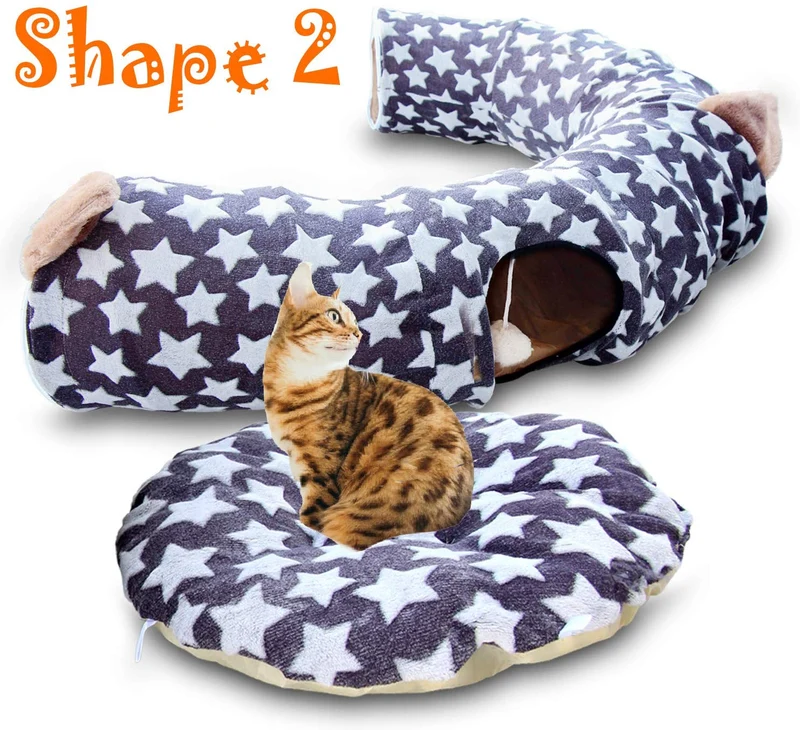 HappyPets - Túnel para gatos con forma de canasta de juguete (8 unidades)