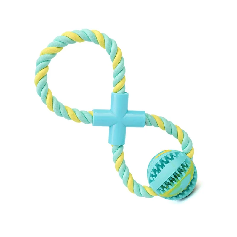 Pelota de juguete QINUKER para mascotas, interactiva, duradera, fuerte para masticar, jugar a IQ, juguete de entrenamiento para masticar, suave goma natural, resistente a mordeduras para cachorros pequeños y medianos en interiores y exteriores