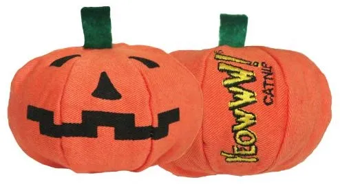 yeowww Halloween calabaza Catnip Juguete