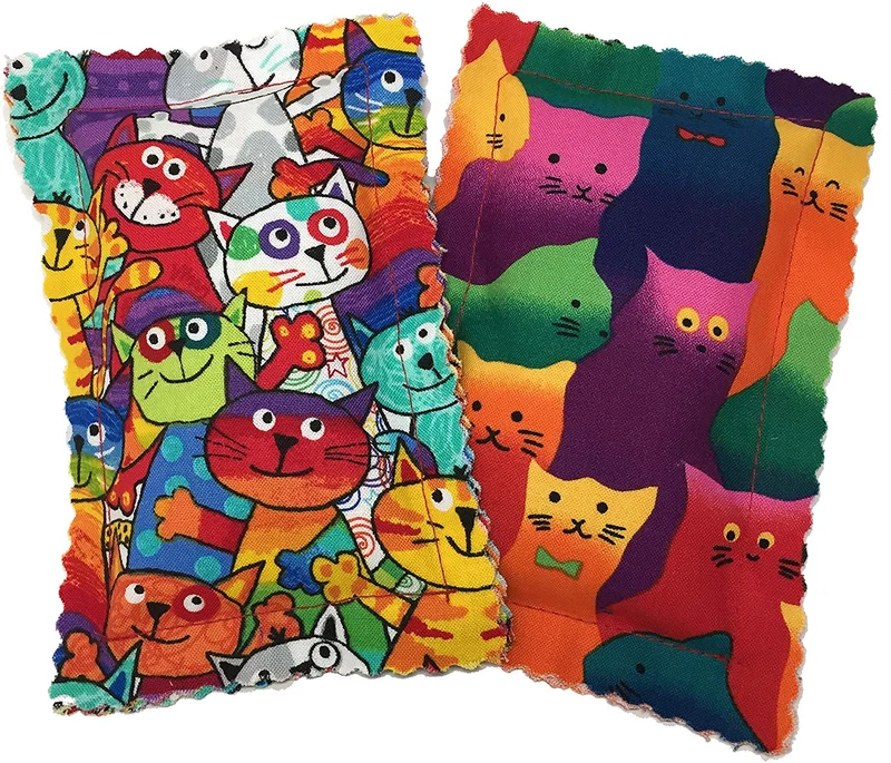 Johnson Pet Products – 2 bolsas de almohada para gatos Crazy Cat III – hecho a mano en los Estados Unidos