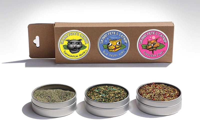 Juego de regalo de tres piezas de gourmet Catnip.