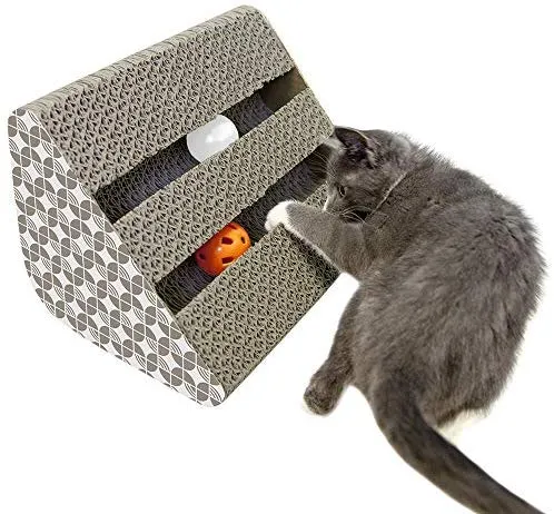 Colección de juguetes para gatos, rascadores corrugados, juguete para mascotas, rascador para gatos